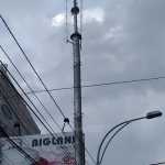 Tower Single Pole di Jalan Mayjen Panjaitan