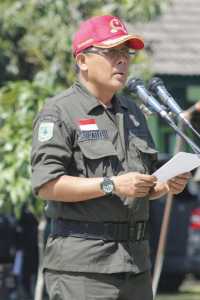 Kepala BKD Kota Batu, Achmad Suparto dalam penutupan Bela Negara.
