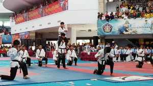 Suasana seremoni pembukaan Taekwondo Malang Open 2017. (Muhammad Choirul)