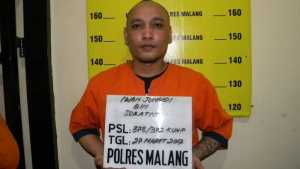 Tahanan kabur dari Mapolres Malang berhasil di amankan.
