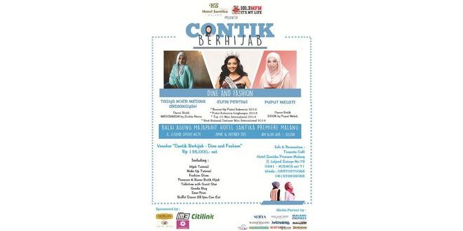 Santika Premiere Gelar Cantik Berhijab Dine and Fashion 2015
