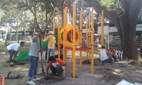 Penambahan Play Ground Memperkuat Kota Layak Anak