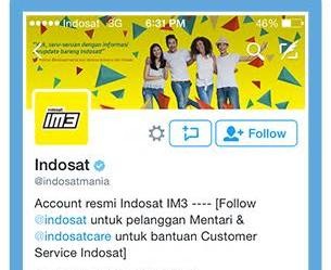 Pengguna Indosat Bisa Beli Paket Pulsa Lewat Twitter