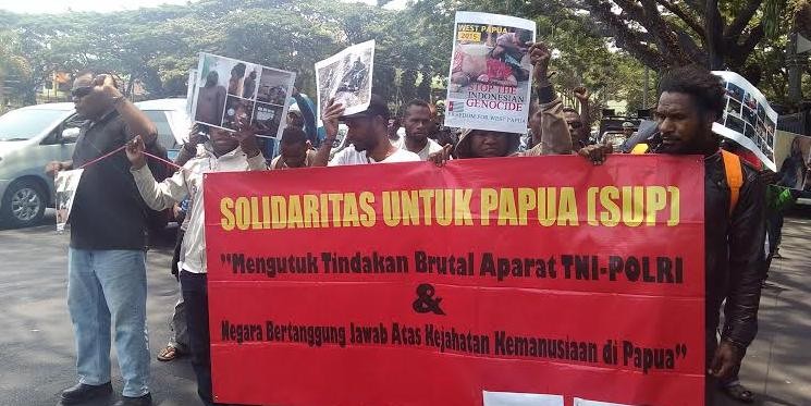 Mahasiswa Papua di Malang Turun Jalan Lagi