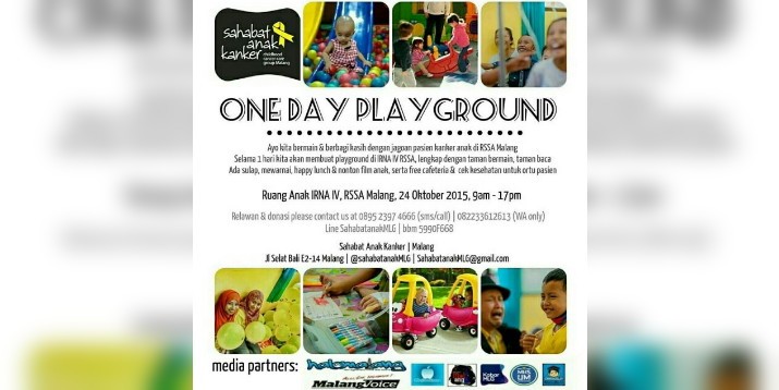 One Day Playground, Hiburan Bagi Anak Pengidap Kanker