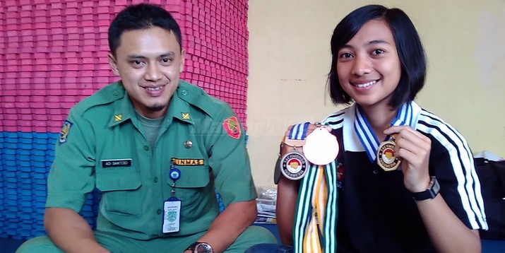 Juara Taekwondo Jatim, Putri Punya Jurus Tendangan Cangkul