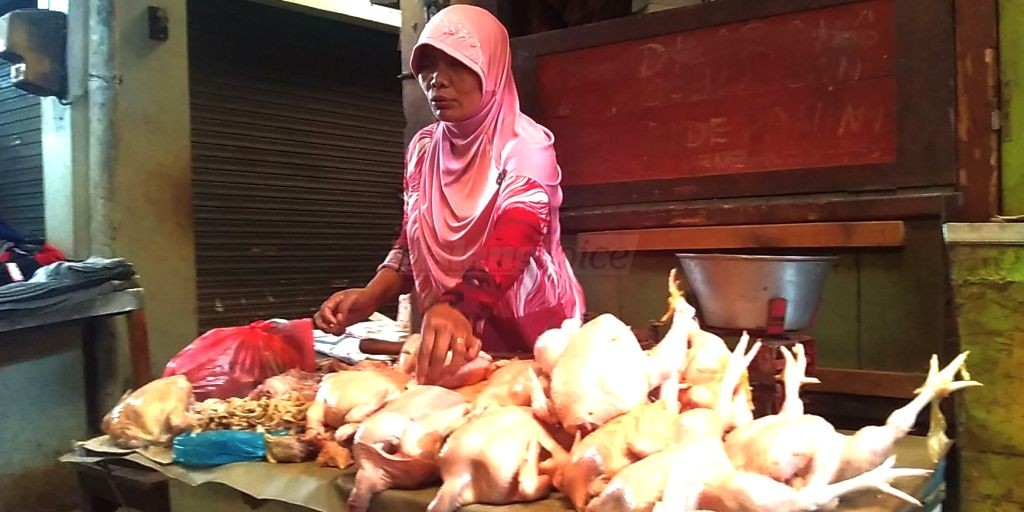 Di Pasar Kepanjen, Harga Daging Ayam Naik Turun