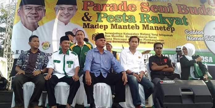 Rendra Kresna saat kampanye beberapa waktu lalu. Tim pendukung Rendra yakin gugatan tidak berlanjut