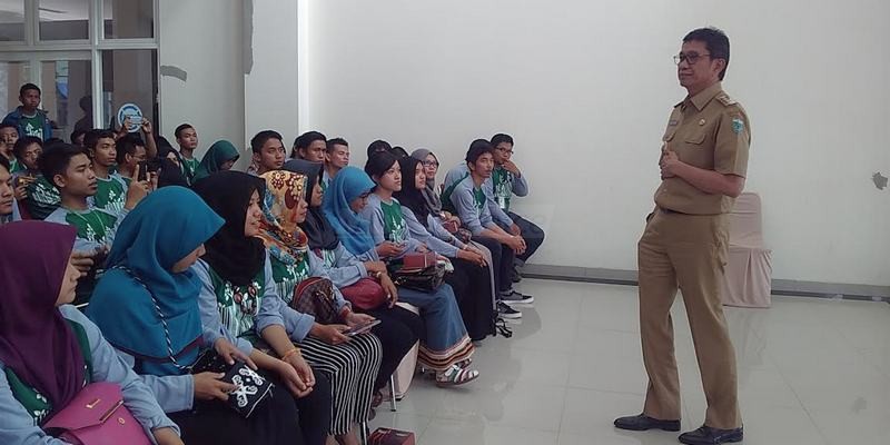 Mahasiswa perwakilan 23 kampus se Indonesia saat berkunjung ke Block Office Batu