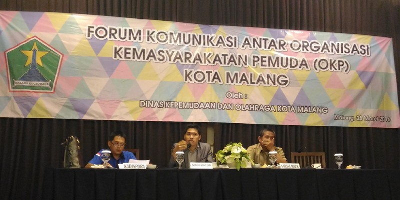 Lewat Forum Komunikasi, Dispora Kota Malang Kuatkan Organisasi Kepemudaan