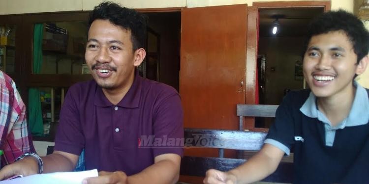 Perwakilan MCW saat jumpa pers di kawasan Kepanjen, Kabupaten Malang.