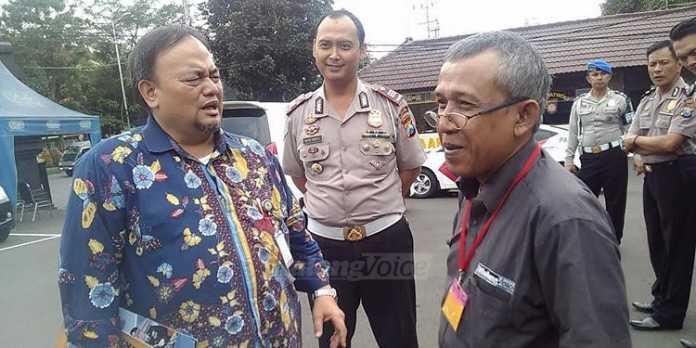 Staf Kemenpan RB saat berkunjung ke Mapolres Malang Kota. (deny)