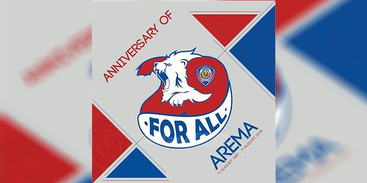 Logo 29 tahun Arema. (deny)