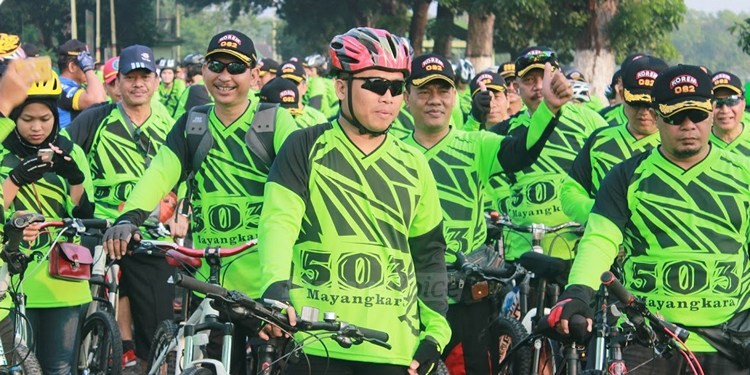 Yonif 503/PR Kostrad Gelar Fun Bike di Mojokerto