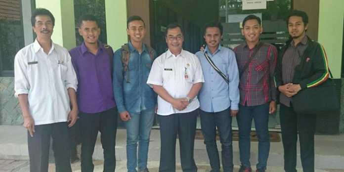 Pengurus HMI Cabang Malang usai bertemu dengan Kepala Dinas Pertanian Kota Malang. (ist)