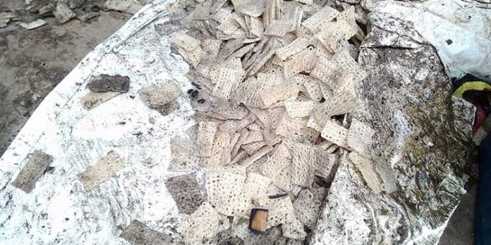 Kondisi pabrik penggorengan krupuk di Sukun, pasca kebarakan. (deny)
