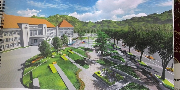 Taman Balai Kota Among Tani menghabiskam anggaran Rp10,2 miliar.