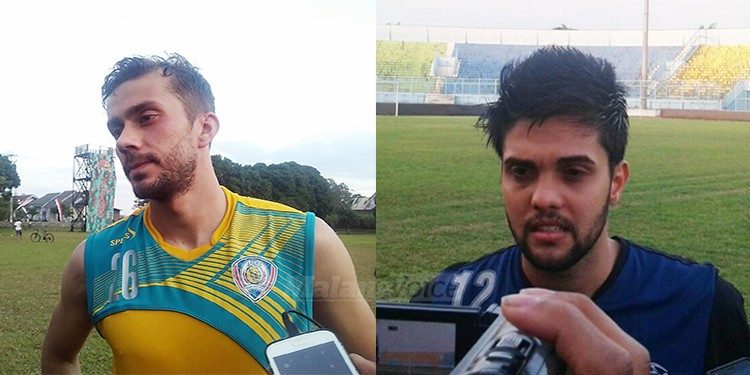 Dua pemain asal Brasil yang sempat seleksi di Arema, Mauro Lucas dos Santos Alonso dan Rafael Tardini.