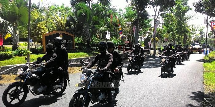 Jelang Pilwali Batu, TNI/Polri Unjuk Kekuatan Personel