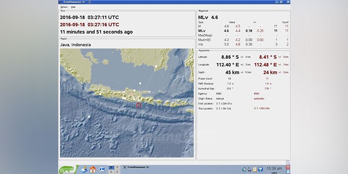 Gempa Bumi 4,6 Skala Richter Guncang Malang