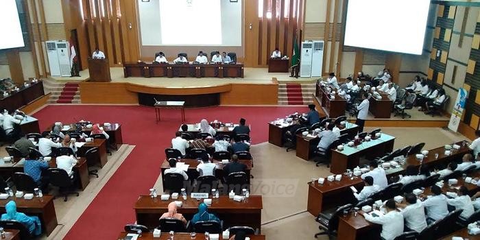 Rapat paripurna di DPRD Kabupaten Malang (Tika)