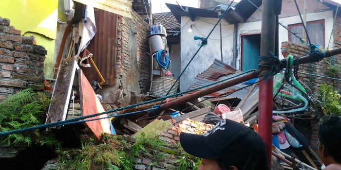 Libatkan Dua Rumah, Longsor Mergosono Sebabkan Kerugian Rp 50 juta