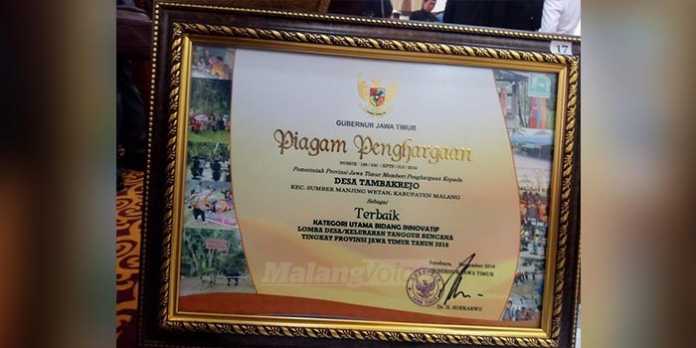 Penghargaan untuk BPBD Kabupaten Malang