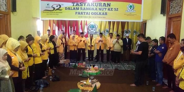 Peringatan HUT Partai Golkar di Kota Malang