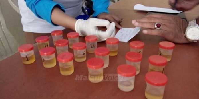 Tes urine di Dinas Pendidikan