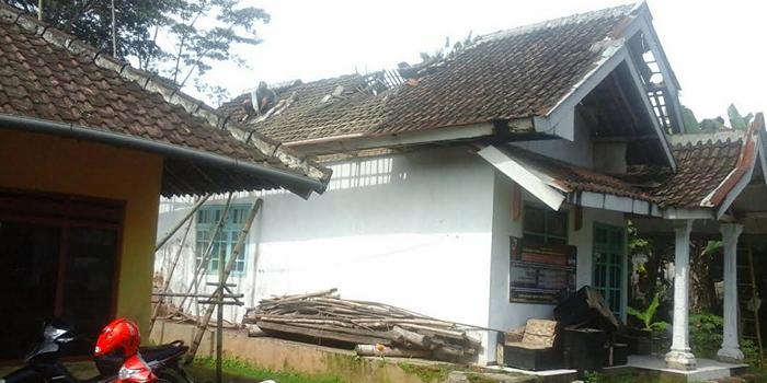 Kondisi rumah pasca gempa di Kabupaten Malang (ist)