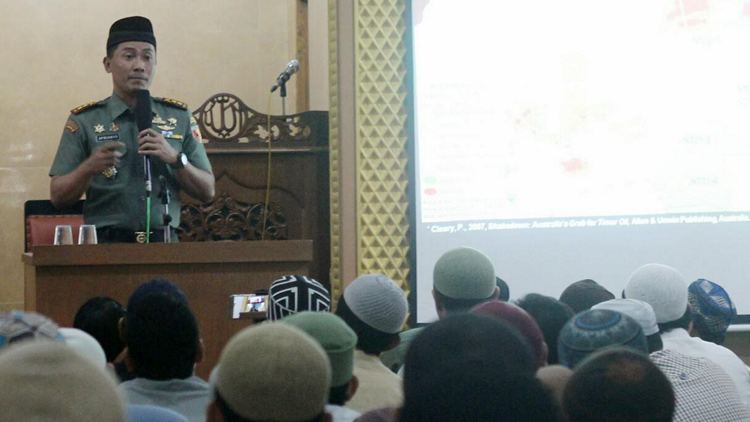 Dandim 0833/Kota Malang, Letkol (Arm) Aprianko Suseno, bersilaturahmi dengan ratusan pengurus takmir masjid se-Malang Raya. (Ist)
