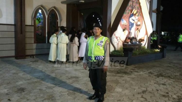 Pengamanan Misa Natal di wilayah Polres Malang