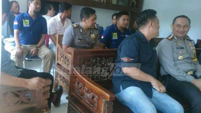 Kunjungan Kapolres Malang AKBP Yade Setiawan Ujung di kantor bersama IJTI Pengda Jatim (Tika)