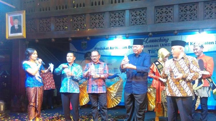 Launching AMDK Tirta Kanjuruhan di Pendopo Panji, Kepanjen, Kabupaten Malang (Tika)