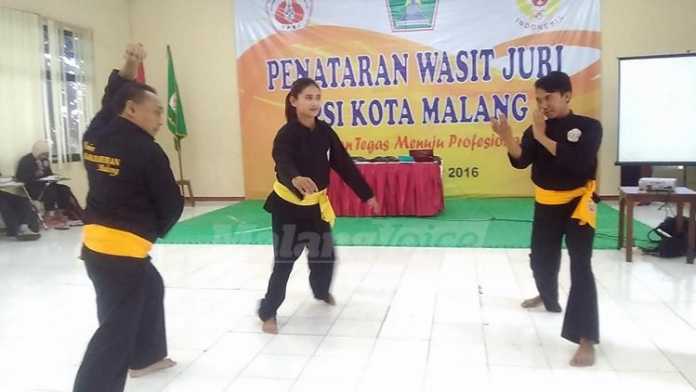 Penataran pelatihan wasit juri IPSI Kota Malang. (deny)