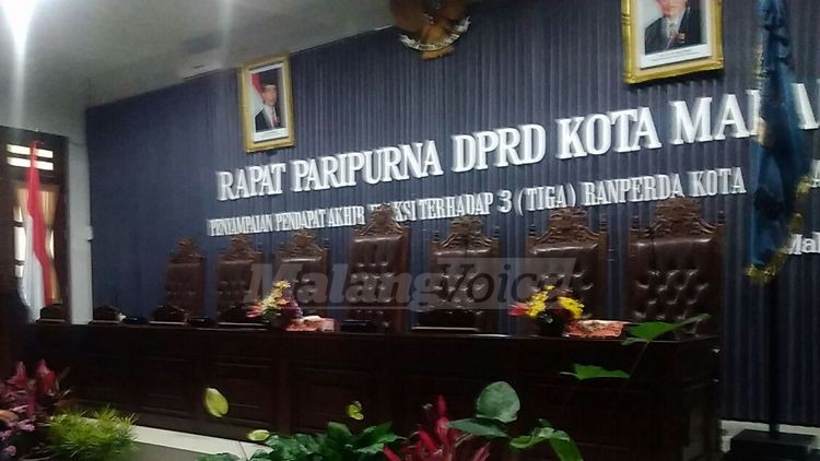 Ruang Rapat Paripurna DPRD Kota Malang. (Muhammad Choirul)