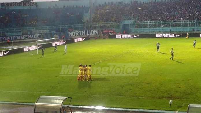Sriwijaya FC saat cetak gol. (deny)