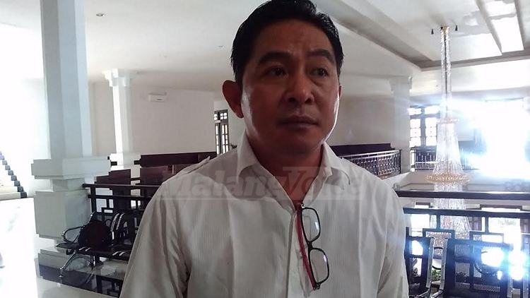 Ketua Fraksi PDIP, Prapto Suprapto. (Muhammad Choirul)