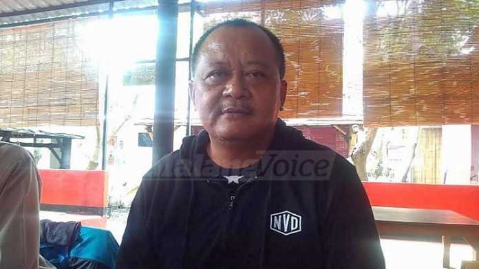 Koordinator Aliansi Anti Toko Modern Ilegal (ATMI) Kota Malang, Soetopo Dewangga. (Muhammad Choirul)