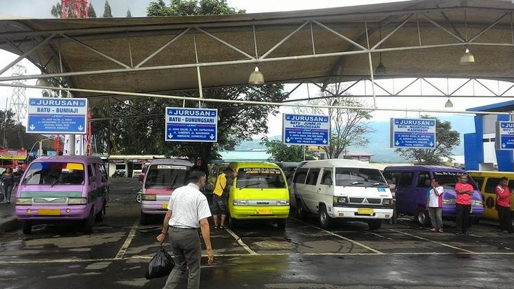 Terminal Kota Batu yang sudah diambil Provinsi Jawa Timur.(Miski)