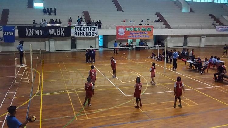 Kejuaraan Bola Voli antar Pelajar se-Kota Malang. (deny)