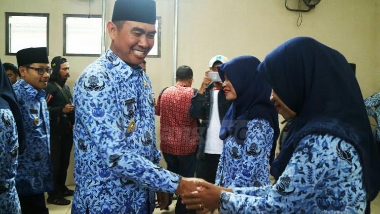Wali Kota Malang, HM Anton, melantik 16 Kepala UPT Puskesmas di Kota Malang. (Ist)
