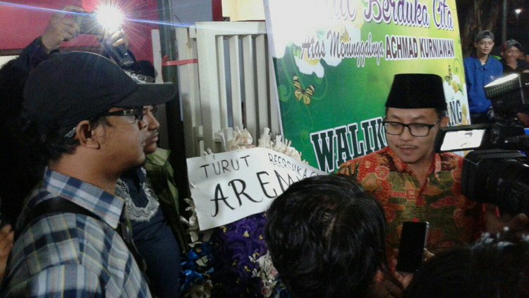 Wakil Wali Kota Malang, Sutiaji, melawat rumah duka Achmad Kurniawan. (Ist)