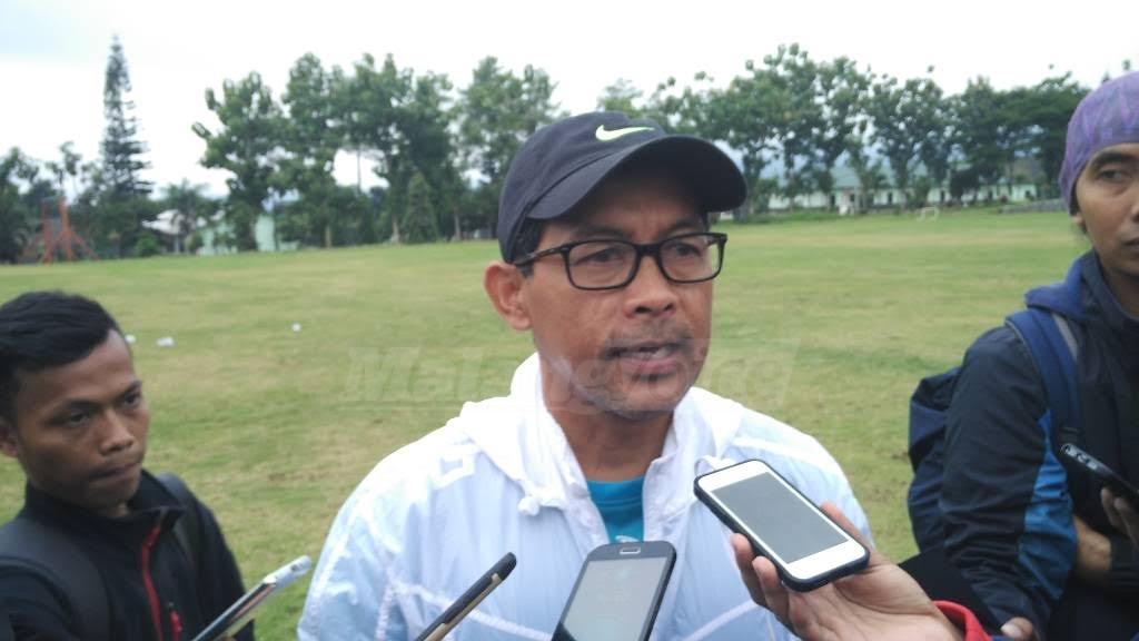 Pelatih Arema FC, Aji Santoso. (deny)