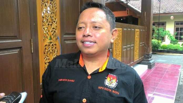 Komisioner KPU Batu, Saifuddin Zuhri.(Miski)