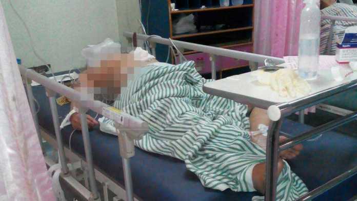 Lianah saat dirawat di RSSA Malang (foto: Polsek Poncokusumo)