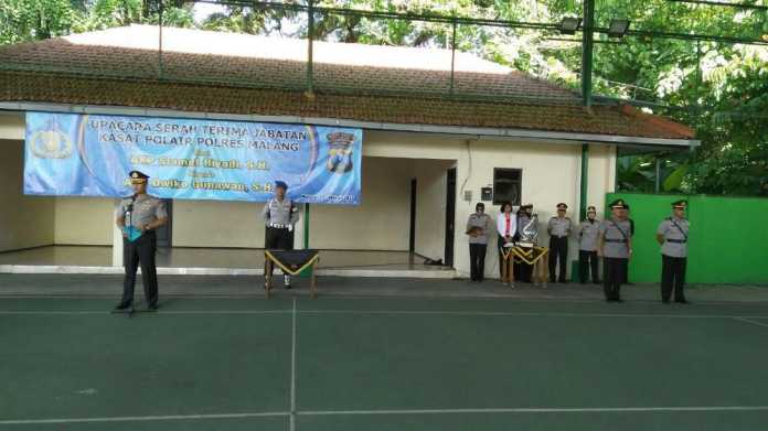 Sertijab Kasat Polair di lapangan Aresma, Polres Malang