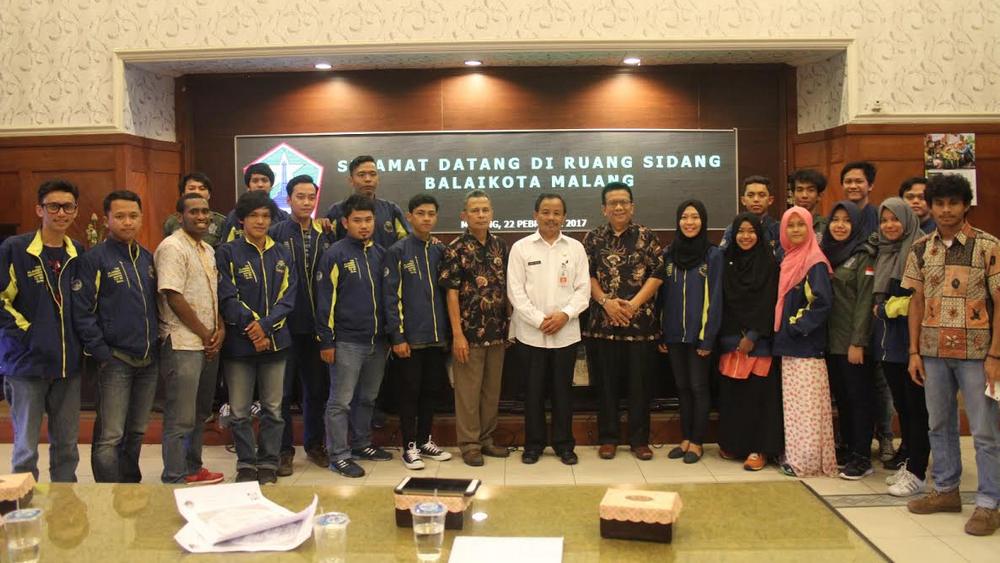 Mahasiswa Universitas Pakuan Bogor mengunjungi Balai Kota Malang. (Bagian Humas Pemkot Malang)