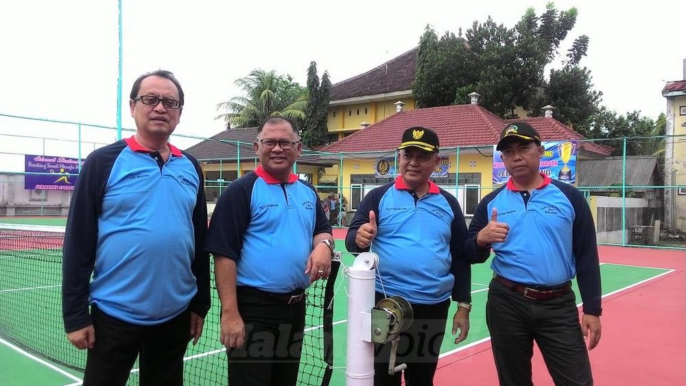 Wakil Bupati Malang bersama Dandim 0818 Kabupaten Malang/Batu, Ketua KONI, dan Ketua Cabor Pelti.(Miski)