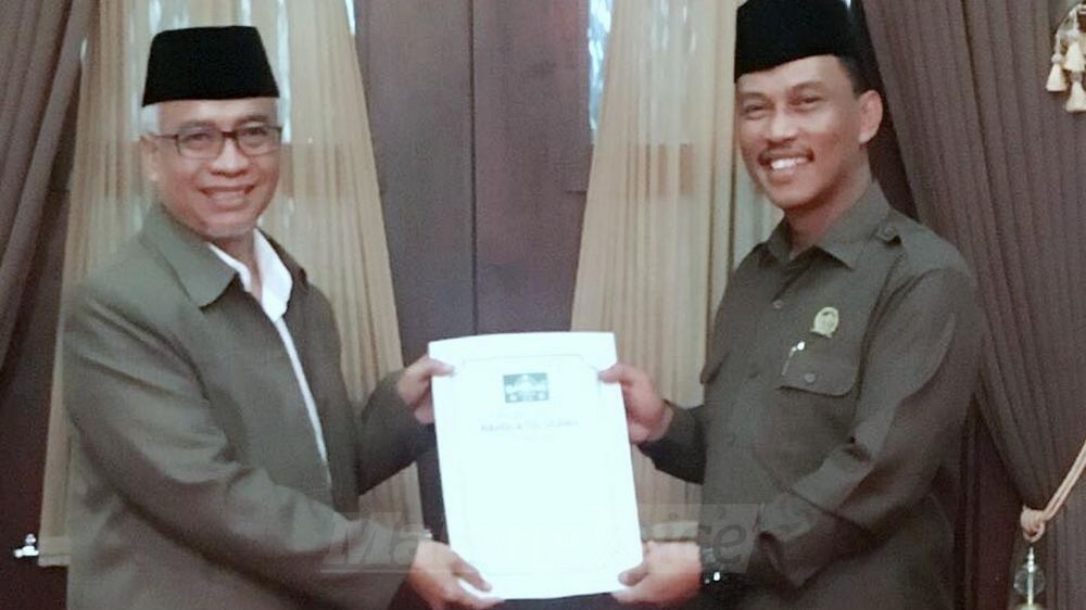 Ketua DPRD Kota Malang, Arief Wicaksono (kanan). (Muhammad Choirul)
